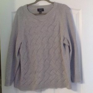 Women's plus 3x Lands End grey sweater